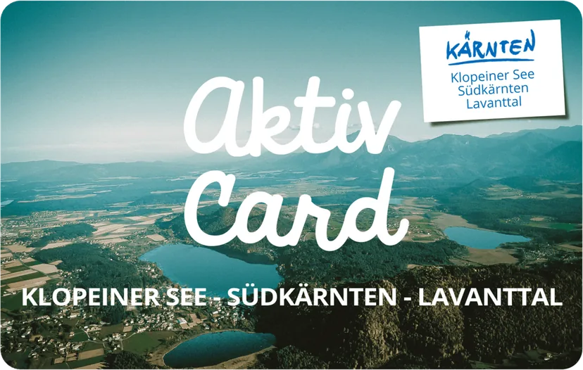 Aktiv Card Südkärnten, die Gästekarte für die Region Klopeiner See, Südkärnten und Lavanttal